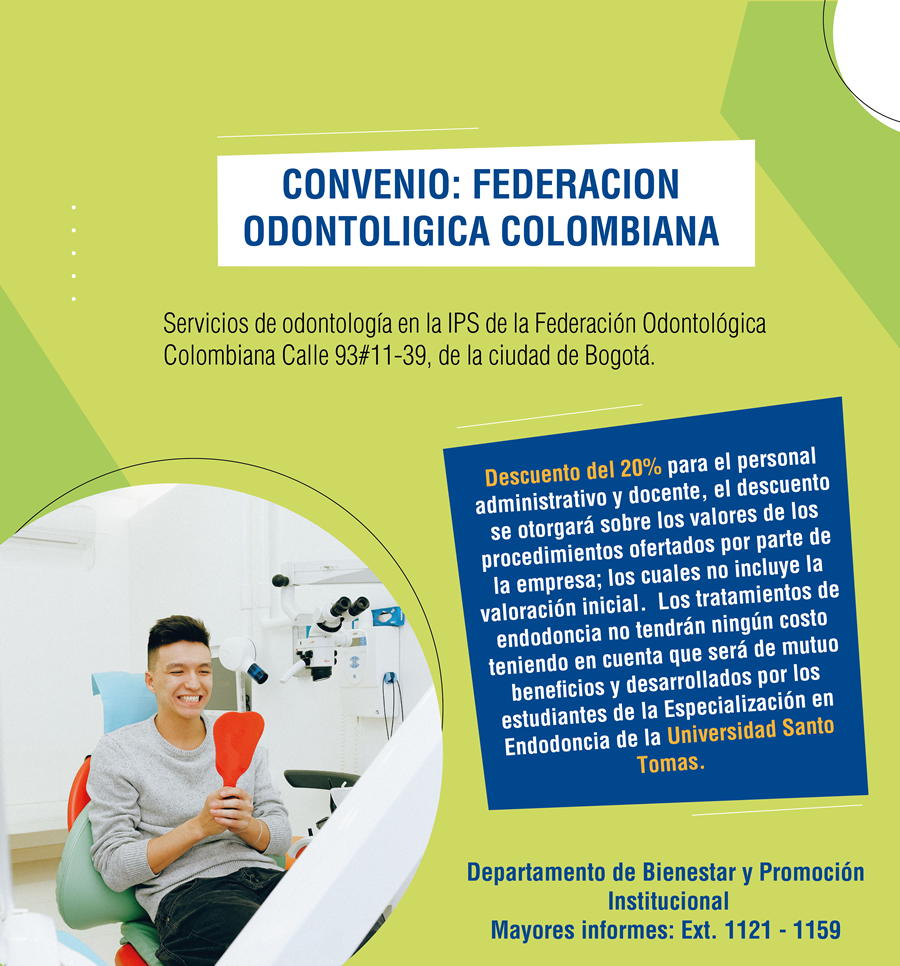 CONVENIO FEDERACION ODONTOLOGICA COLOMBIANA