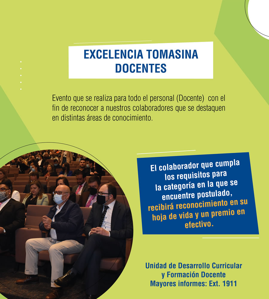 EXCELENCIA TOMASINA DOCENTES